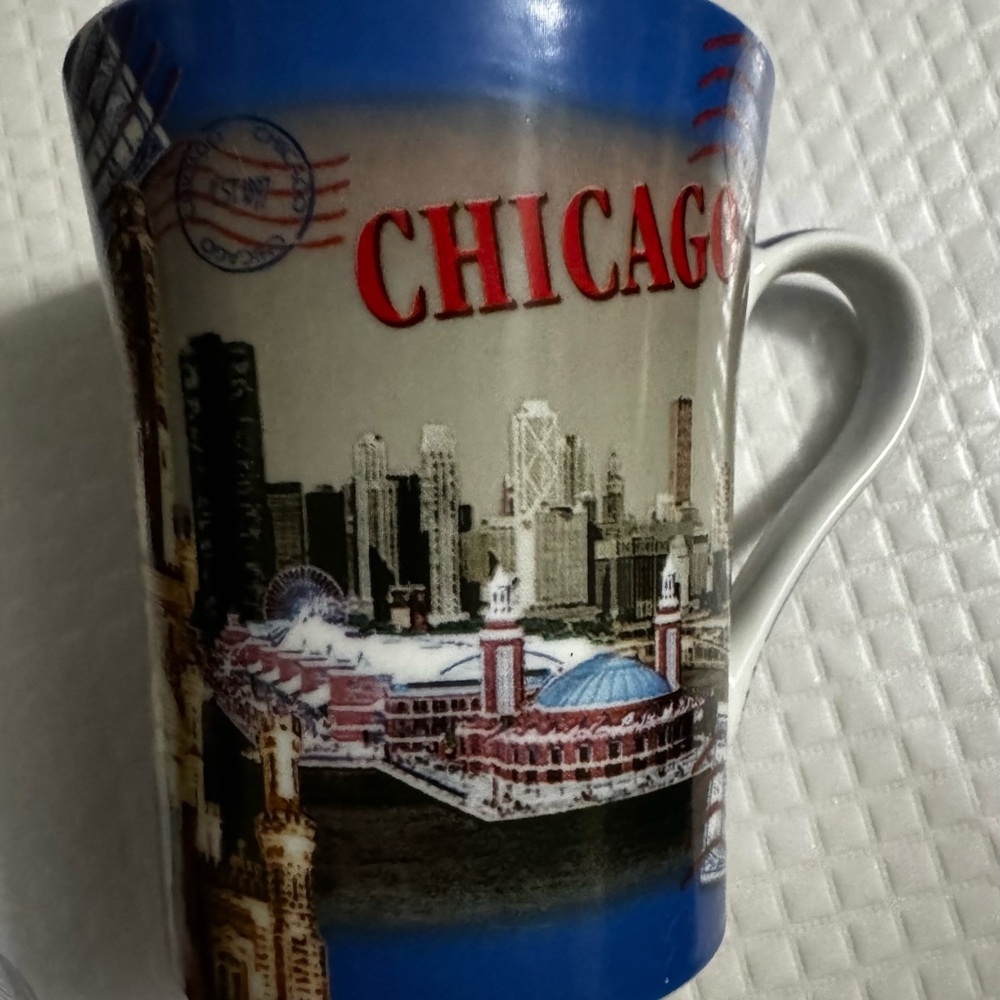 The Postcard Factory Chicago mug